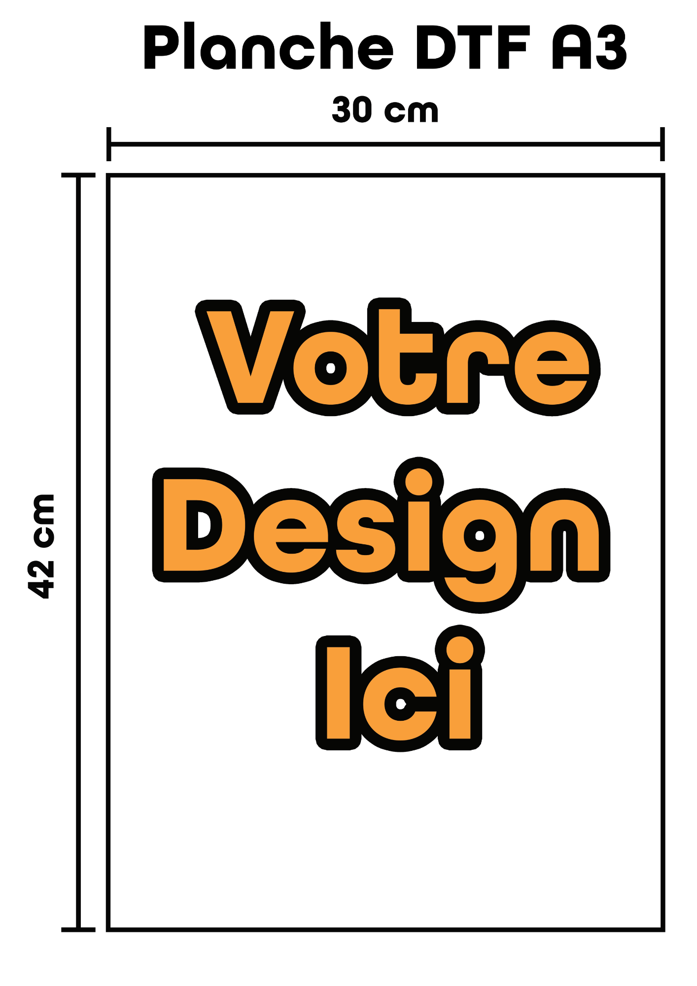 Planche DTF A3