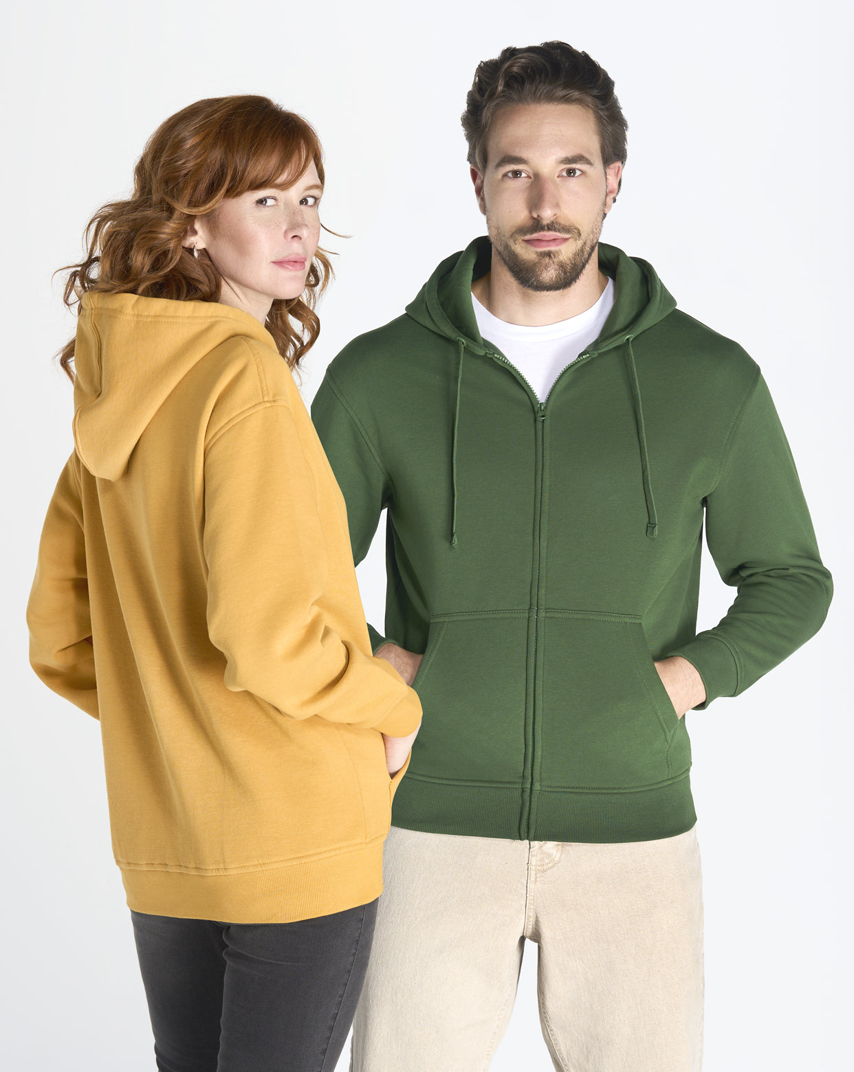 Sweat à capuche Zip 290 GSM à personnaliser