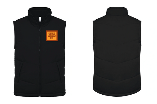 Doudoune sans manche : Personnalisation avant coeur