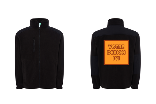 Polaire manches longues 300 GSM : Personnalisation dos