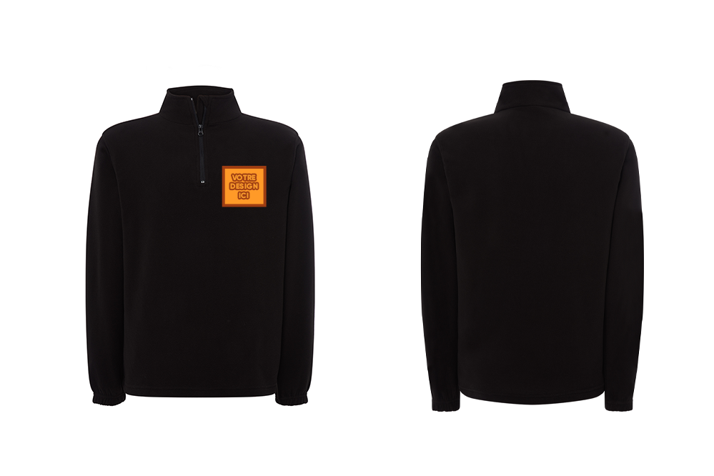 Polaire manches longues 140 GSM : Personnalisation avant