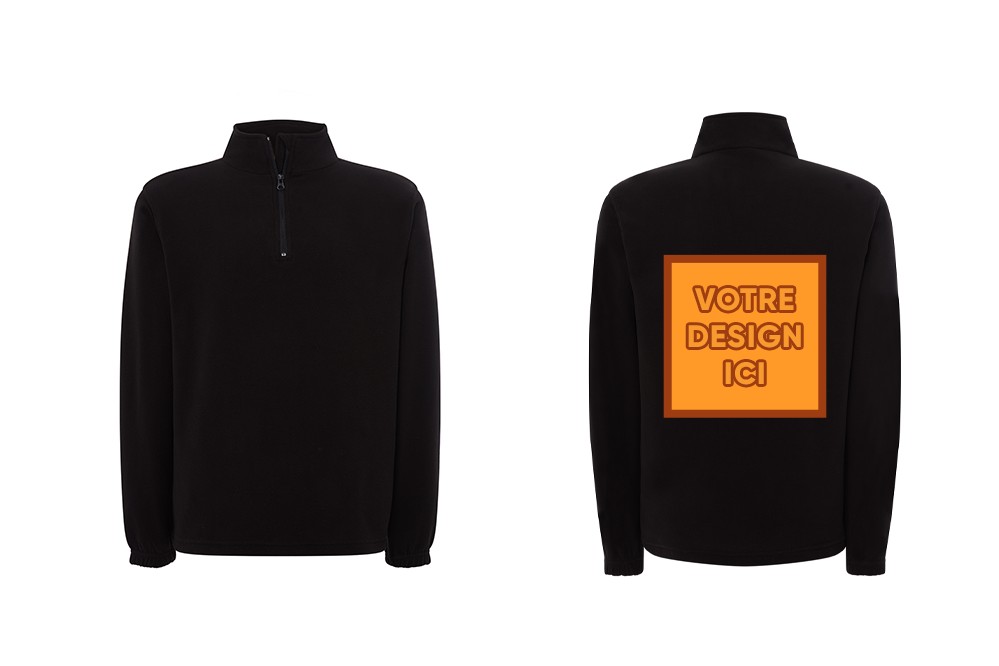 Polaire manches longues 140 GSM : Personnalisation dos