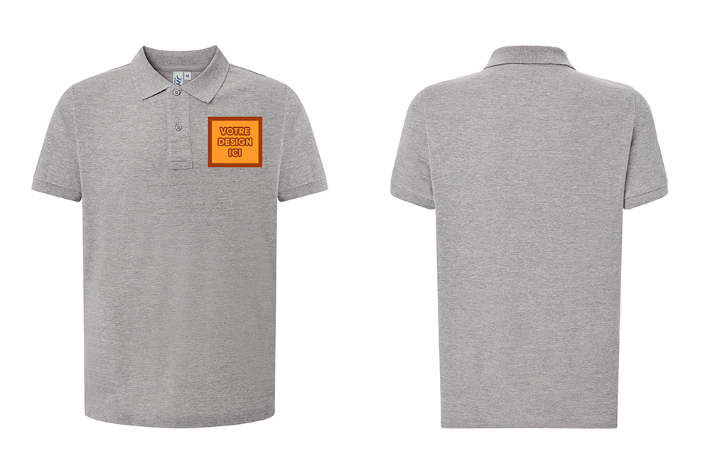Polo : personnalisation avant coeur