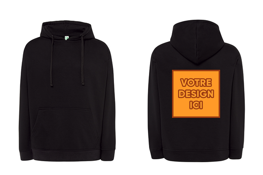 Sweat à capuche 320 GSM : Personnalisation dos