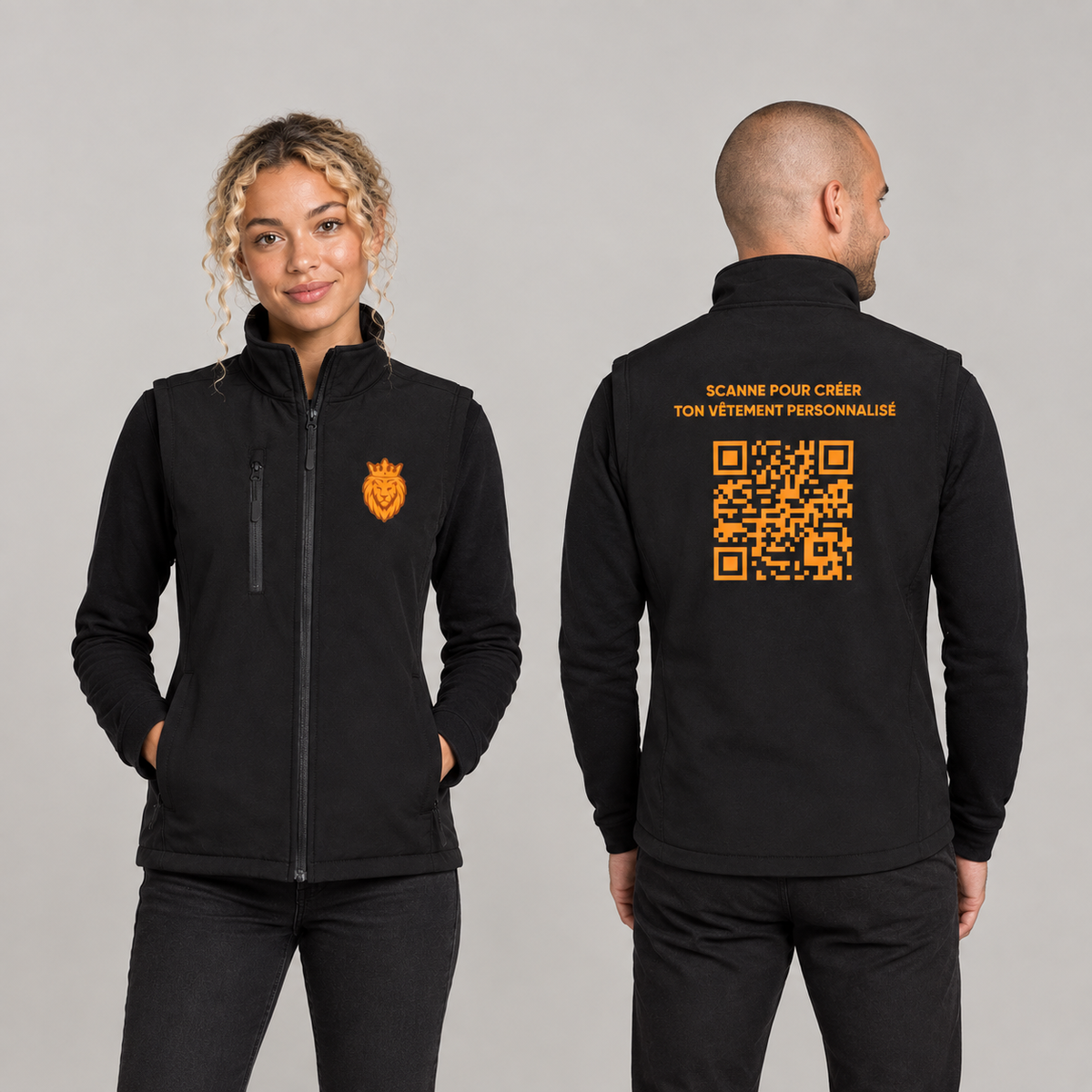 Softshell sans manche à personnaliser