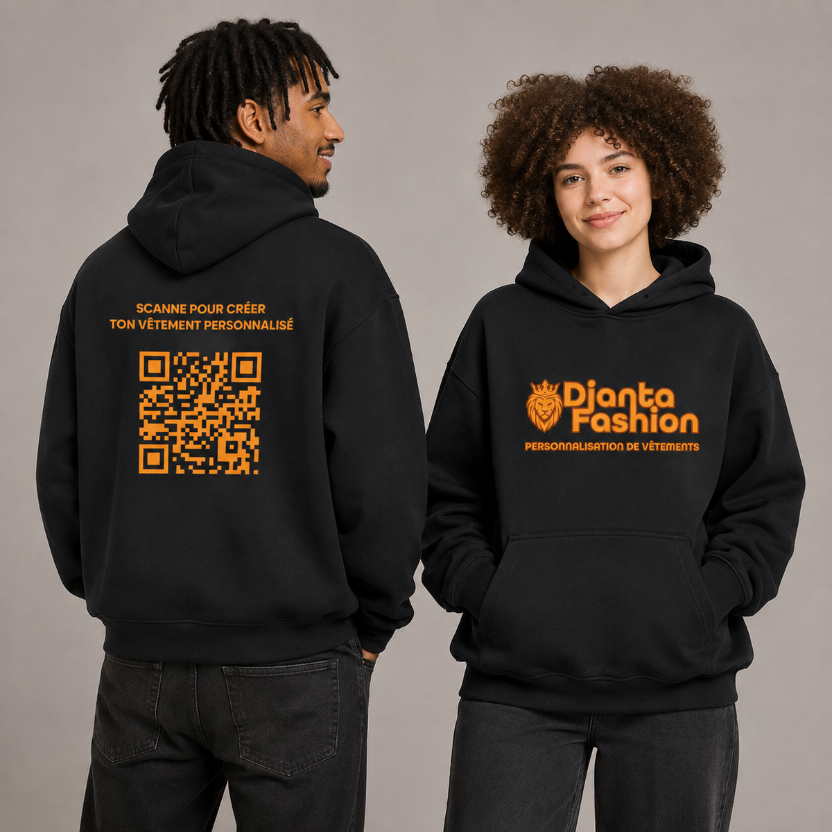 Sweat à capuche oversize 320 GSM à personnaliser