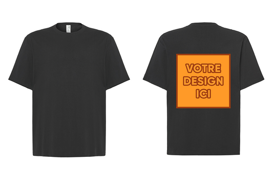 Tshirt Oversize 240 GSM : Personnalisation dos
