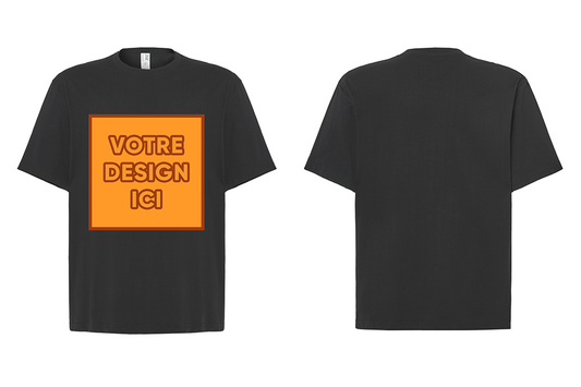 Tshirt Oversize 240 GSM : Personnalisation avant grand