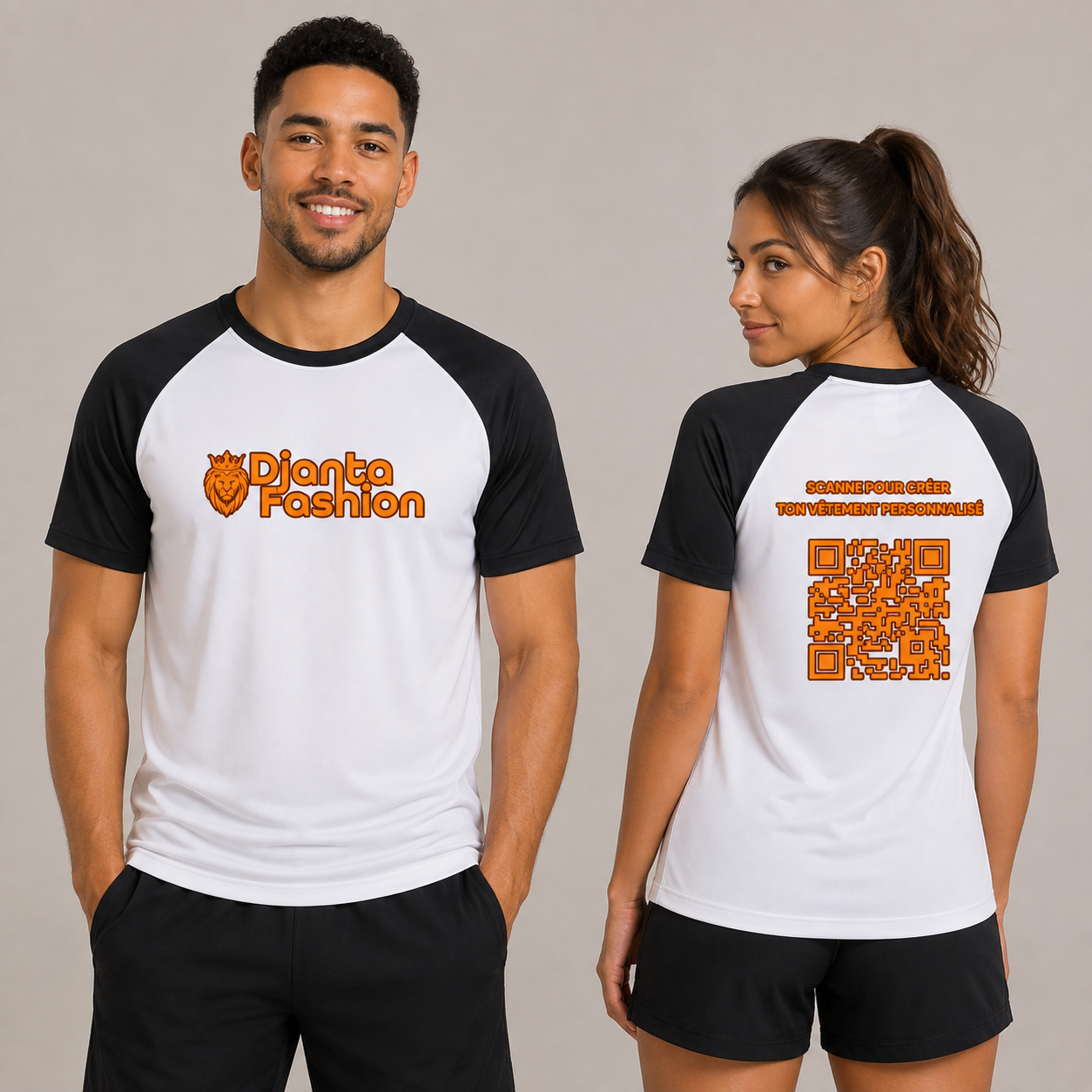 Tshirt Sport Bicolore à personnaliser