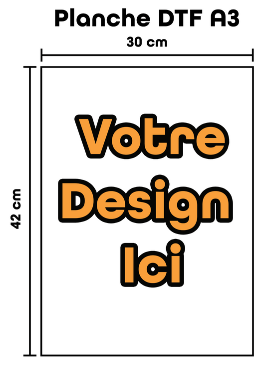 Planche DTF A3