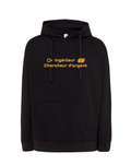 Sweat à capuche noir Ingénieur chercheur d'argent