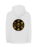 Sweat à capuche blanc Ingénieur chercheur d'argent