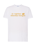 T-shirt blanc Ingénieur chercheur d'argent