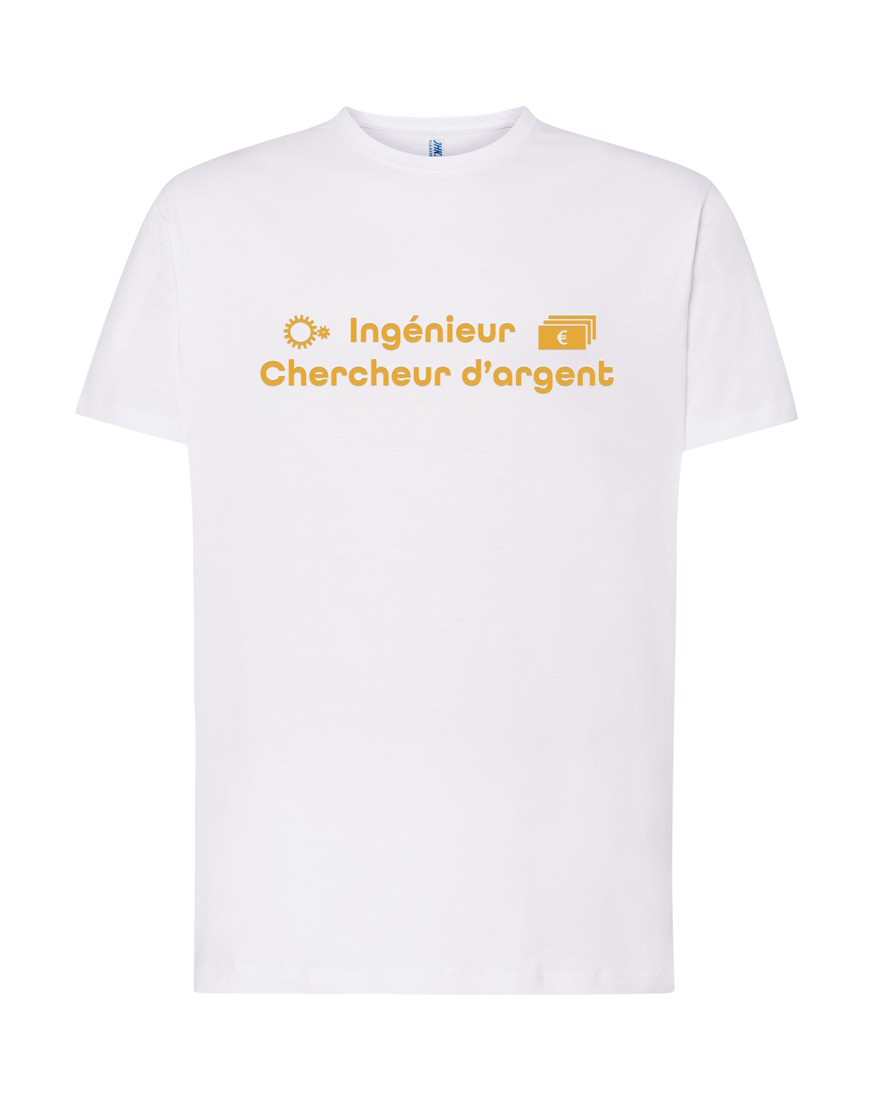 T-shirt blanc Ingénieur chercheur d'argent